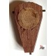 CROCEFISSO MAGNETICO  per cruscotto auto  anni '60 / 7,0 x 4 ,5    base in legno