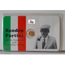 SANDRO PERTINI  -  Moneta   celebrativa  in  bagno d'Oro  con  blister sigillato