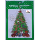 "ALBERO di NATALE "  Vetrofania con ventosa  (Nuova  -Vintage)