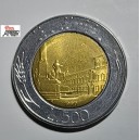 Moneta  Lire 500 - 1990  REPUBBLICA   ITALIANA   (Circolata)