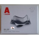 ALESSI Appoggiacucchiaio PG02 C - BLIP  Acciaio Finitura SATINATA  - Made in Italy