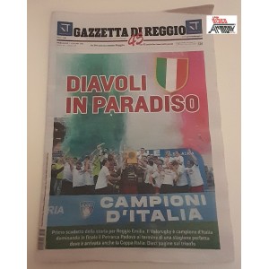 DIAVOLI   IN  PARADISO   -  "GAZZETTA  DI REGGIO"   mercoled&igrave;  03/06/ 2026 Nuovo