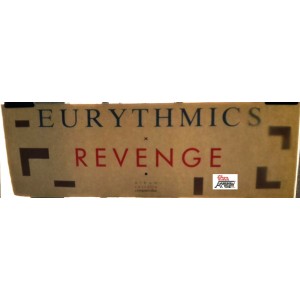 "EURYTHMICS  -  REVENGE "   vetrofania   promo album  1986 -  velina staccata