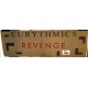 "EURYTHMICS  -  REVENGE "   vetrofania   promo album  1986 -  velina staccata