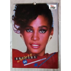 WHITNEY  HOUSTON   calendario fotografico da muro   1989   (Nuovo)