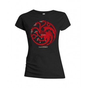 GAME Of THRONES   -  Fire  and Blood  -Targaryen (T-Shirt Ladies    Tg. XL)