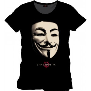 V for VENDETTA   ( T-shirt  - Unisex  - Taglia M)