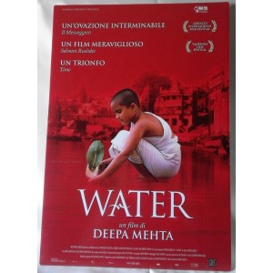 "WATER"  /  CARTONATO  PUBBLICITARIO  da banco del Film 