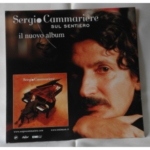  "Sergio CAMMARIERE -  Sul Sentiero "  CARTONATO PUBBLICITARIO DA BANCO  dell' Album  -30  X 30  cm 